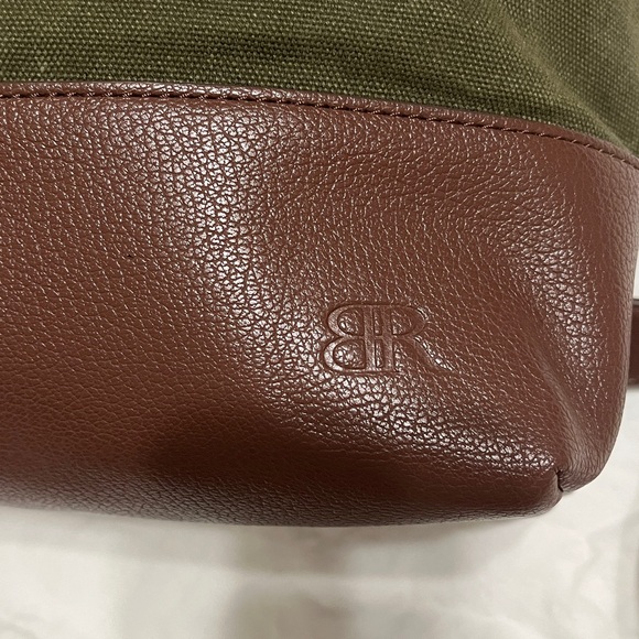 Banana Republic Army Green Canvas Ruck Sack Backpack - Picture 2 of 5